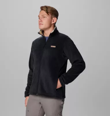 Columbia Men's PHG Fleece Jacket Black Timberwoods Camo