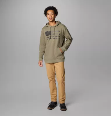 Columbia Men's PHG™ Game Flag II Hoodie Stone Green Black Hunt Flag