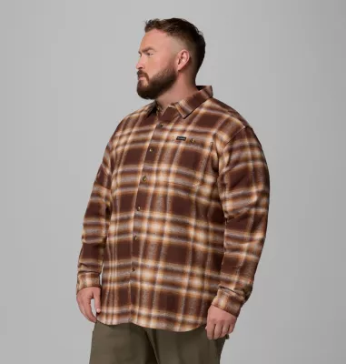 Columbia Men's Pitchstone™ Heavyweight Flannel II - Big Tobacco Twilight Ombre