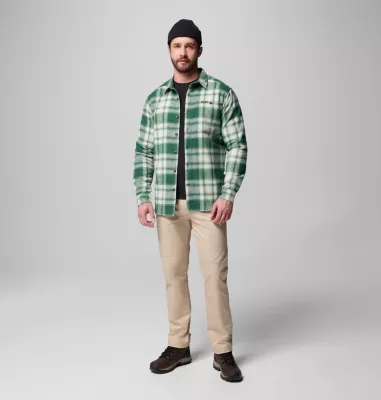 Columbia Men's Pitchstone™ Heavyweight Flannel II – Tall Rain Forest Twilight Ombre