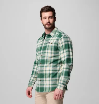 Columbia Men's Pitchstone™ Heavyweight Flannel II – Tall Rain Forest Twilight Ombre
