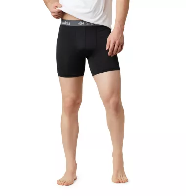 Columbia Men's Poly Stretch Boxer Brief - 3 Pack Black