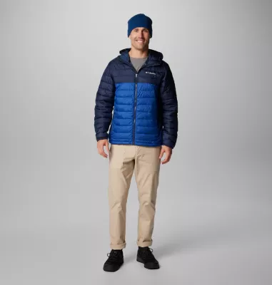 Columbia Men's Powder Lite™ II Hooded Jacket Mountain Blue Collegiate Navy