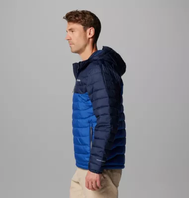 Columbia Men's Powder Lite™ II Hooded Jacket Mountain Blue Collegiate Navy