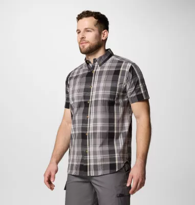 Columbia Men's Rapid Rivers™ II Short Sleeve Shirt City Grey Multi Plaid