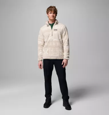 Columbia Men's Rugged Ridge™ High Pile Half Zip Jacket Dark Stone Deschutes Days