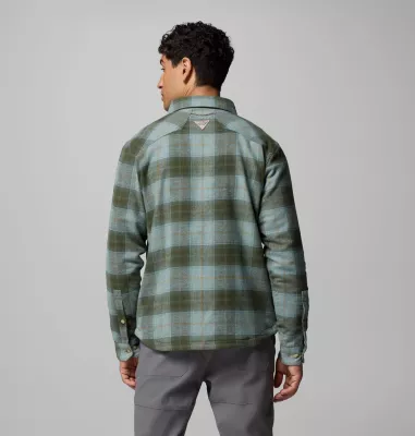 Columbia Men's Saddle Point™ Warm Lined Flannel Pond Iron Sight Buffalo