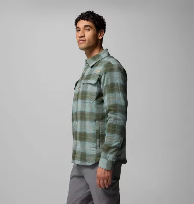 Columbia Men's Saddle Point™ Warm Lined Flannel Pond Iron Sight Buffalo