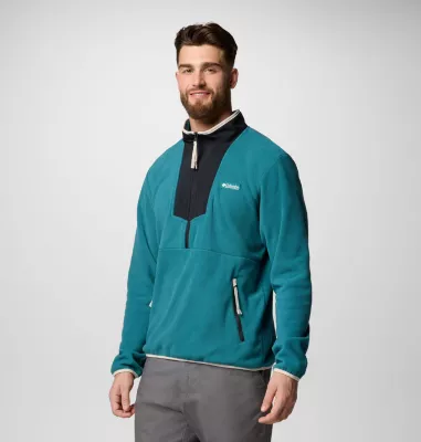 Columbia Men's Sequoia Grove™ Half Zip Fleece River Blue Black