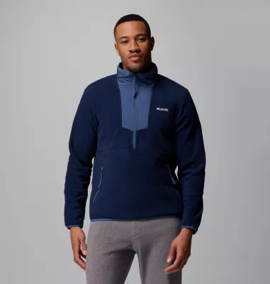 columbia Men's Sequoia Grove™ Half Zip Fleece - Tall Collegiate Navy Dark Mountain