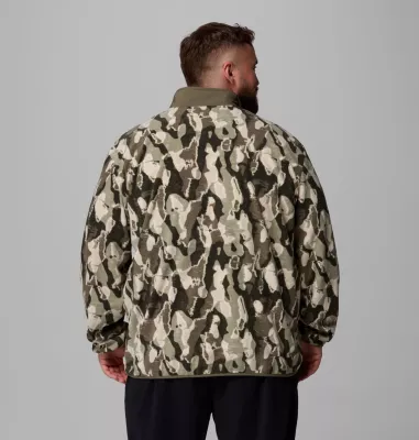 Columbia Men's Sequoia Grove™ Printed Full Zip Jacket - Big Stone Green Treebark