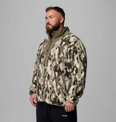 Columbia Men's Sequoia Grove™ Printed Full Zip Jacket - Big Stone Green Treebark