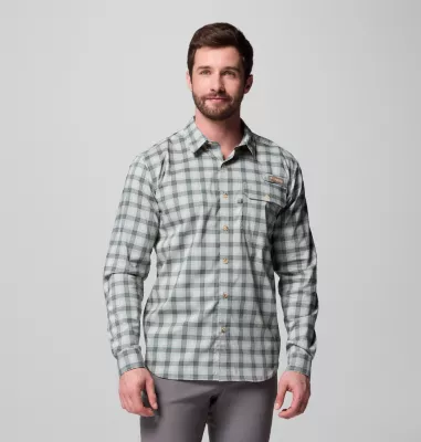 columbia Men's Sharptail™ Long Sleeve Yarn Dye Shirt Pond Triple Check columbia Men's Sharptail™ Long Sleeve Yarn Dye Shirt Pond Triple Check