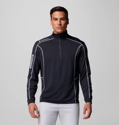 columbia Men's Shotgun Quarter Zip Golf Pullover Black