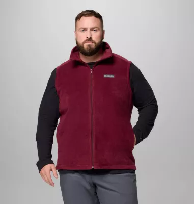 columbia Men's Steens Mountain™ Fleece Vest - Big Rich Wine