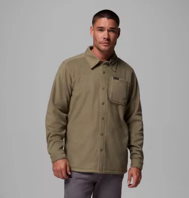 columbia Men's Steens Mountain™ Solid Shirt Jacket Stone Green