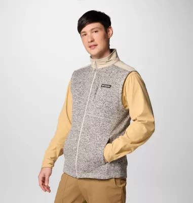 Columbia Men's Sweater Weather™ II Vest - Tall Dark Stone Heather Ancient Fossil