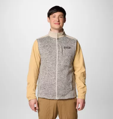 columbia Men's Sweater Weather™ II Vest - Tall Dark Stone Heather Ancient Fossil