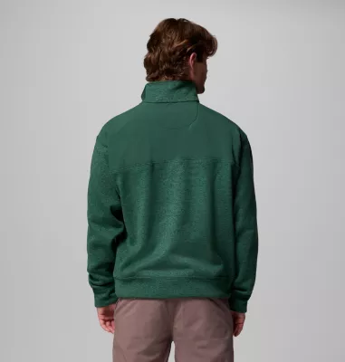 Columbia Men's Sweater Weather™ Relaxed Fit Half Snap Pullover Rain Forest Heather