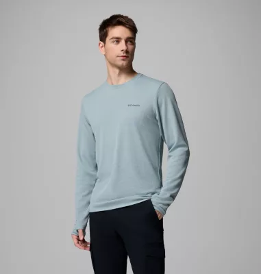 columbia Men's Tech Trail™ Utility Warm Long Sleeve Crew Shirt Crushed Blue