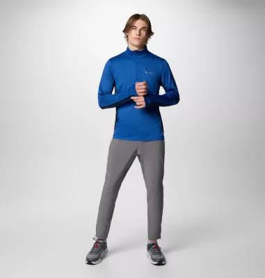 Columbia Men's Three Pitch™ Half Zip Shirt Mtn Blue Coll Navy