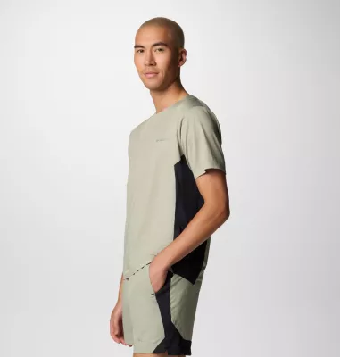 Columbia Men's Three Pitch™ Short Sleeve Crew Safari Black