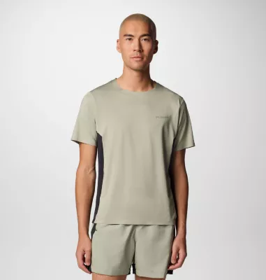 columbia Men's Three Pitch™ Short Sleeve Crew Safari Black
