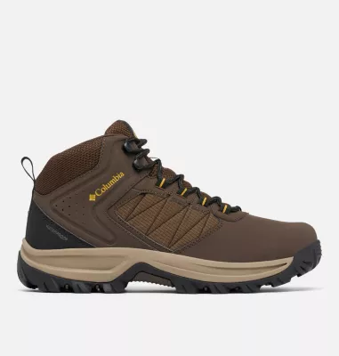 columbia Men's Transverse™ Hike Waterproof Shoe - Wide Cordovan Golden Yellow