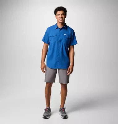 Columbia Men's Utilizer™ II Solid Short Sleeve Shirt Mountain Blue