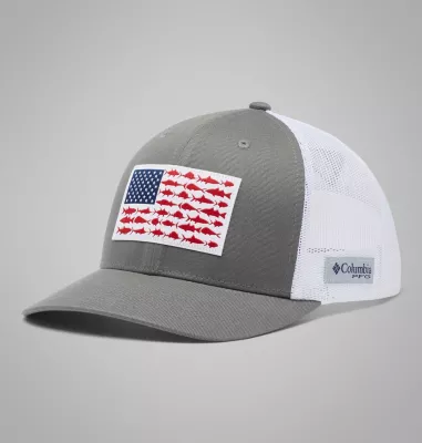 columbia PFG Fish Flag™ Mesh Snapback Titanium II