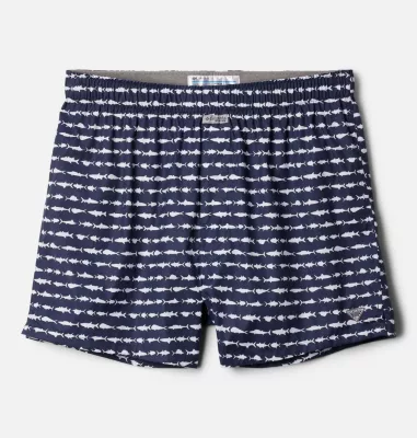 Columbia PFG Printed Woven Boxer - 3 Pack Collegiate Navy/Red Spark/Collegiate Navy