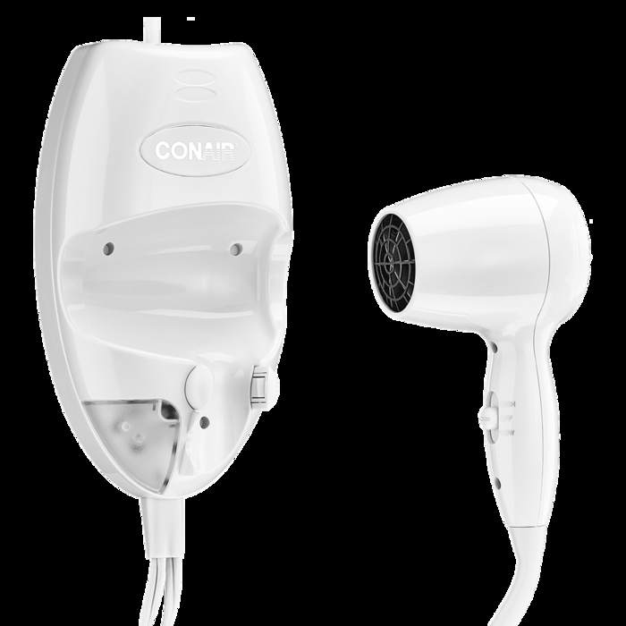 Comair Wall-Mount Hair Dryer With LED Night Light