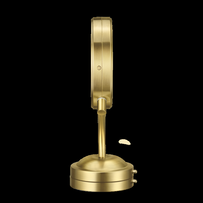 Comair LED-Lighted 1x/5x Magnification Mirror In Brushed Brass