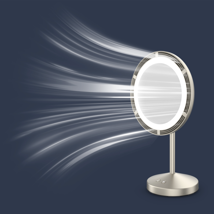 Comair LED-Lighted Fan Mirror With Spot Magnification