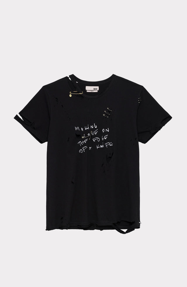 Come On APRIL SKIES T-SHIRT BLACK