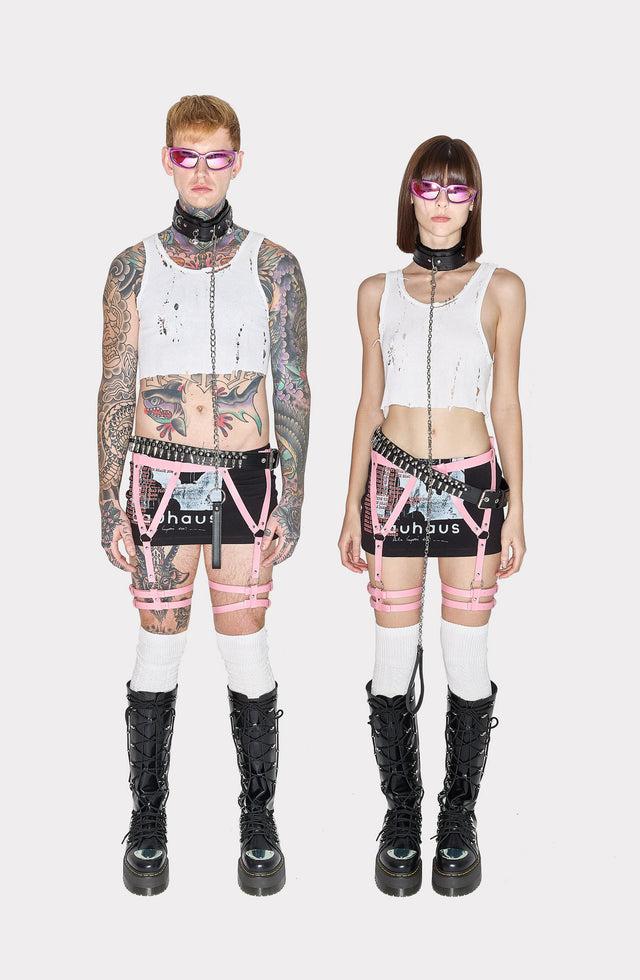 come on BAUHAUS MINI SKIRT BLACK