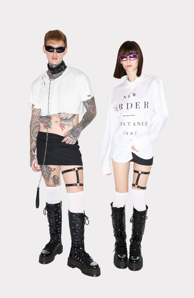 come on BELA LUGOSI MINI SKIRT BLACK