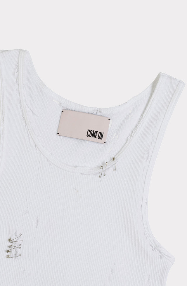 Come On HELL TANK TOP WHITE