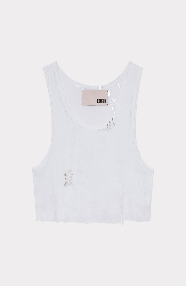 Come On HELL TANK TOP WHITE