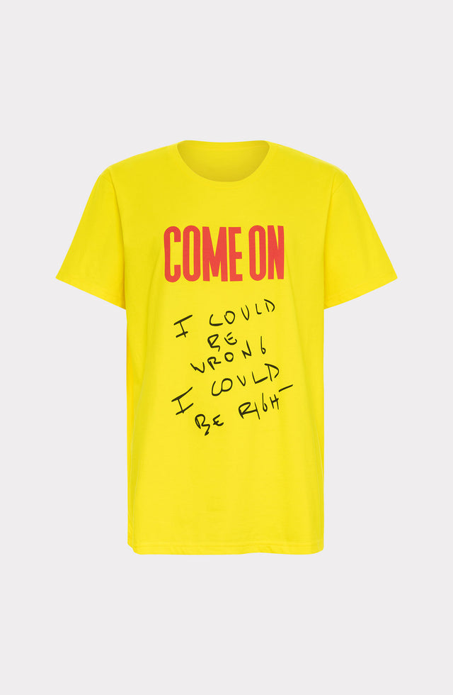 Come On T-SHIRT COME ON YELLOW