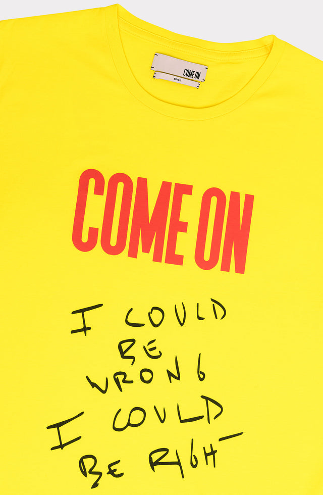 Come On T-SHIRT COME ON YELLOW