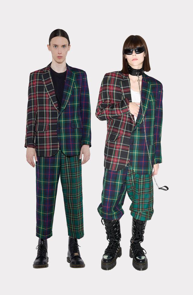 come on SUIT LUIS JACKET GREEN & RED & EDITH PANT GREEN