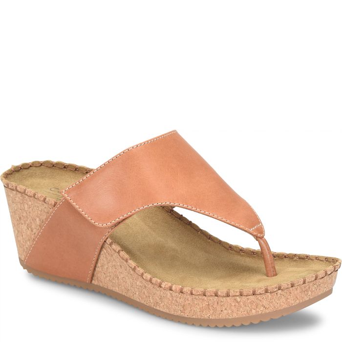 Comfortiva Edwyn Wedges Luggage (Tan)