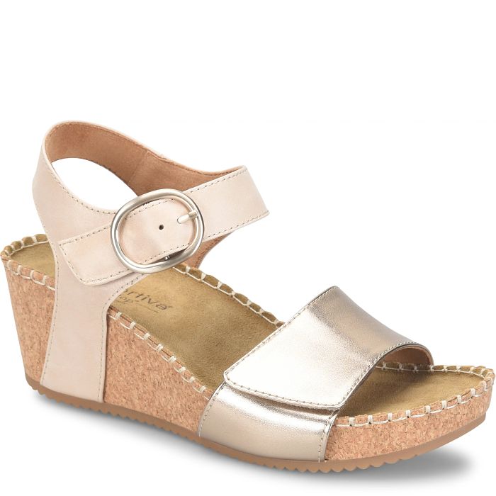 Comfortiva Eldorah Wedges Beige/Gold (Metallic)