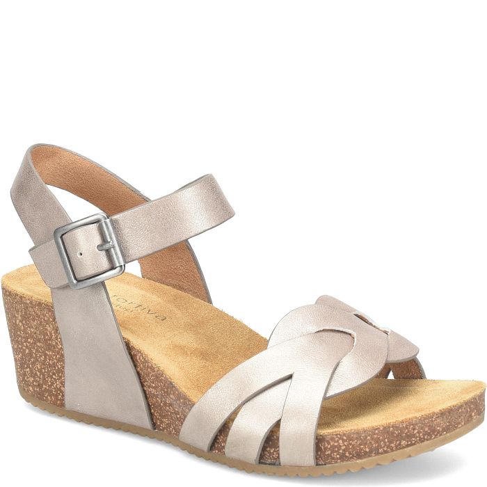 Comfortiva Erena Wedges Pewter (Grey)