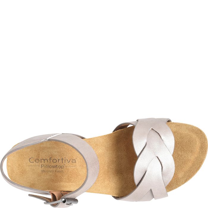 Comfortiva Erena Wedges Pewter (Grey)