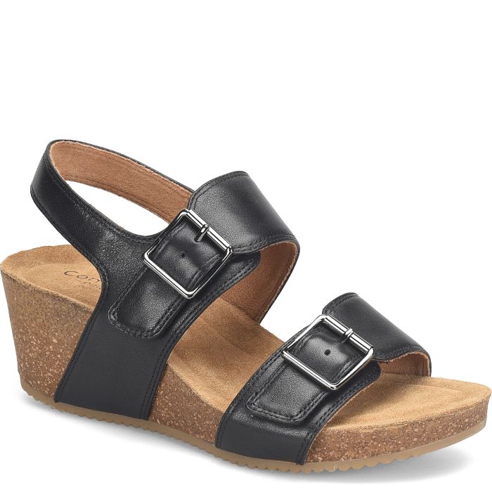 Comfortiva Erlina Wedges Black