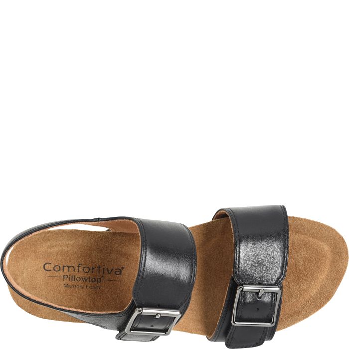 Comfortiva Erlina Wedges Black