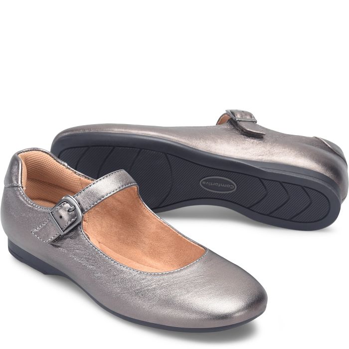 comfortiva Kaylee Flats Dark Pewter (Metallic)