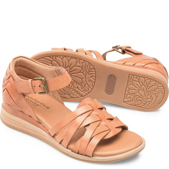 comfortiva Marina Sandals Luggage (Tan)